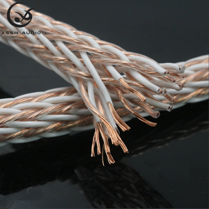 Câble d'alimentation pour haut-parleur OCC 24 conducteurs 11 mm avec prise US, YIVO XSSH <span class=keywords><strong>HIFI</strong></span> DIY OEM, câble d'alimentation audio et vidéo rétractable - Product Image 2