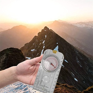 <span class=keywords><strong>Bussola</strong></span> con Righello Graduato per Orientamento, Escursionismo, Campeggio e Alpinismo con Fischietto di Emergenza <span class=keywords><strong>da</strong></span> Collo - Product Image 5