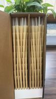 Yuyang 84/98/109mm Cônes en papier kraft de qualité supérieure, faits à la main, écologiques, biodégradables, jetables, de qualité alimentaire, pour bricolage, enroulés, pour chocolat