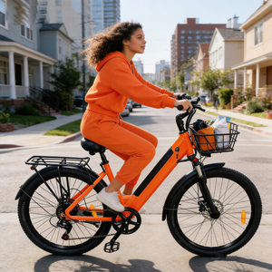 Vélo Électrique de Ville 26 Pouces pour Adultes, Vente en Gros Usine, Vélo Électrique Enduro Rapide 48V SHIMANO 7 Vitesses avec Freins à Disque - Product Image 4