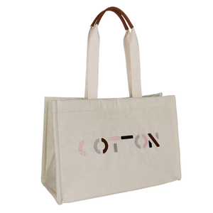 12OZ Custom Printable Canvas Tote Bags Logo Printed <b>Large</b> Capacity Colorful Shopping Cotton - Product Image 1