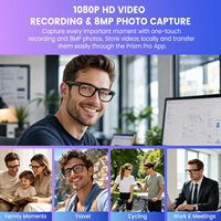 Lunettes Intelligentes IA avec Caméra, Assistant de Traduction, Reconnaissance d'Objets, Enregistrement d'Appels Vocaux pour Voyages d'Affaires
