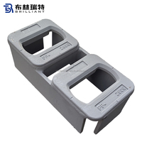 Équipement de fixation de conteneurs certifié DNV GL, Base ISO pour conteneur à fond plat, Base ISO à socle surélevé, Base ISO à socle surélevé Flush Decksocket