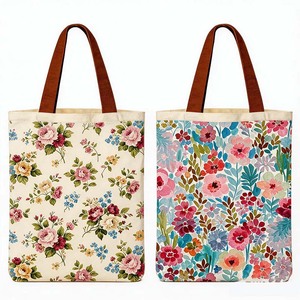 Bolsas <span class=keywords><strong>de</strong></span> Compras para Mujer, <span class=keywords><strong>de</strong></span> Algodón, para Uso Diario, Gran Capacidad, con Logotipo Personalizado, Superventas - Product Image 6