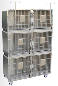 Köpekler için özelleştirilebilir altı kişilik çift katmanlı hastane kafesi yeniden kullanılabilir Pet operasyon özellikleri - Product Image 2