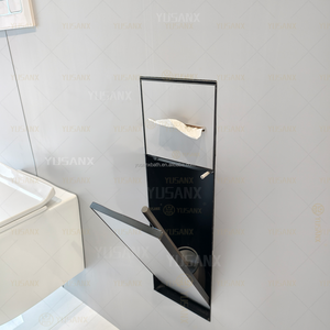 Support de rouleau de papier toilette encastré invisible en acier inoxydable 304, design discret, pour salle de bain, compatible carrelage - Product Image 4