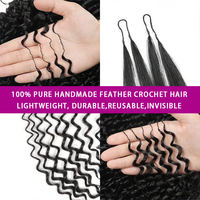 Extensions de cheveux humains au crochet multi-textures, bouclées crépues, pré-séparées, micro-torsades sans nœuds pour femmes