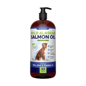 Vendeur <span class=keywords><strong>chaud</strong></span> huile de poisson de saumon naturel sauvage pur pour les suppléments de perte de chien de <span class=keywords><strong>manteau</strong></span> de peau d'animal familier joints - Product Image 1