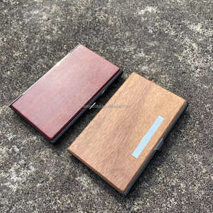 <span class=keywords><strong>Porta</strong></span> carte portafoglio carta carta di credito Custom legno - Product Image 5