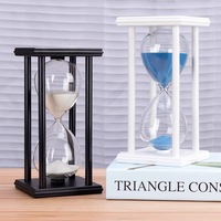 Jam Pasir Kaca Premium Modern Buatan Tangan Portabel Multi-Waktu 5/10/15/20/30/60 Menit Tahan Lama untuk Dekorasi Rumah dan Kantor