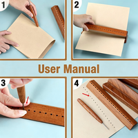 Cradle de reliure en bois avec awl, outil de perforation du papier en bois dur