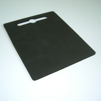 4x8 feuilles de protection de sol corex noires feuilles de plastique ondulées 1200x2400mm