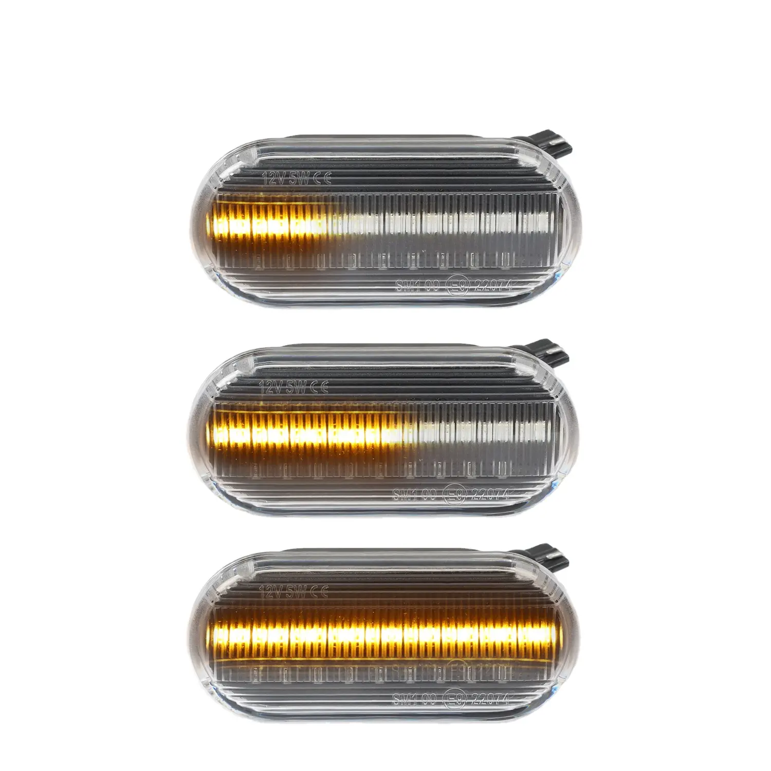 2 Pcs Putih Sein Amber Panduan Lampu untuk VW Polo 6N2 9N Lampu Mobil Sistem