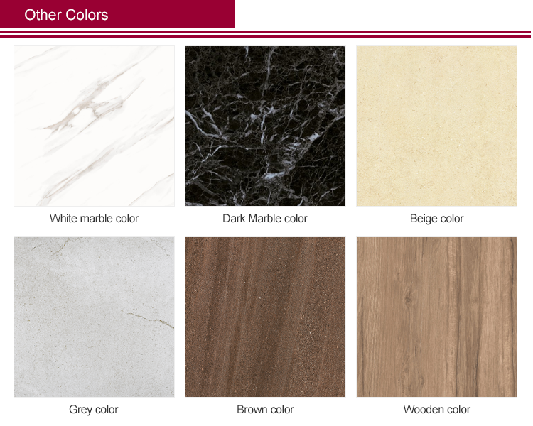Outdoor or Indoor Glazed PorcelainTile Floor External Interior Wall Tile Polished Glazed Tiles
