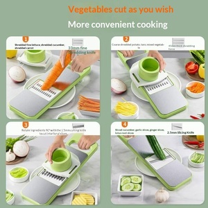 <span class=keywords><strong>Râpe</strong></span> <span class=keywords><strong>manuelle</strong></span> multifonctionnelle en acier inoxydable pour légumes, coupe-juliennes et hachoir à pommes de terre pour cuisine - Product Image 2
