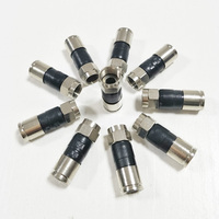 Conector Coaxial de Compresión F de Cobre y Latón 3K RG6 RG59 RG11