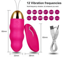 Vibrador de Huevo con Control Remoto, Huevo Vibrador, Estimulador de Clítoris de Silicona Impermeable, Juguete Sexual Discreto y Silencioso para Mujeres