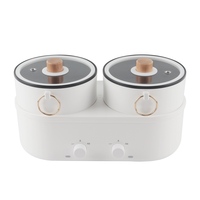 Cuisinière électrique multifonctionnelle MeiShengFa OEM 1200W 3.6L avec double cuve et cuiseur vapeur