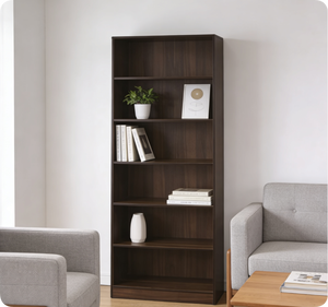 <span class=keywords><strong>Étagère</strong></span> <span class=keywords><strong>à</strong></span> livres en gros, armoire noire, brun foncé, <span class=keywords><strong>murale</strong></span>, 6 niveaux, <span class=keywords><strong>étagère</strong></span>s en bois, organisateur de livres, <span class=keywords><strong>étagère</strong></span> pour salon - Product Image 1