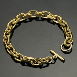 Bracelet pour homme Zyo en acier inoxydable argenté antique avec fermoir à bascule - Product Image 4