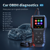 Venta al por mayor caliente de la electrónica del coche escáner de diagnóstico herramientas de diagnóstico K1 voltaje de la batería códigos de error claros accesorios del coche