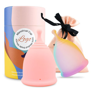 Coupe menstruelle réutilisable du fabricant 100% Coupe menstruelle en silicone médical Coupe menstruelle Copas <span class=keywords><strong>pour</strong></span> femme - Product Image 3