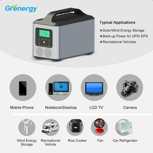 Chine prix de gros 110v 220v 700W 1Kw 2Kw centrale électrique solaire portable multifonctionnelle batterie lifepo4 - Product Image 6