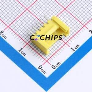 WAFER-HY2.0-5PZZ-H62 Wire-to-Board Pin Header Through hole Component (THT),P=2mm Connector 1x5P 2mm Through Hole HY - Product Image 1