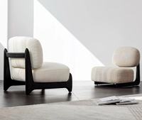 Canapé simple inclinable en velours de style nordique moderne, mini chaise longue de luxe pour la maison, salon, chambre à coucher, salle à manger