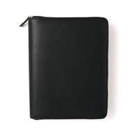 Vente en gros de classeur avec logo personnalisé en cuir végétalien pour journal avec cahier à fermeture éclair pour bagues en or mini classeur à 3 anneaux
