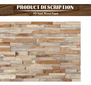 Alta qualità 3d pannello di parete di legno rivestimento di legno pannelli interni decorazioni per la casa di legno pannello di parete