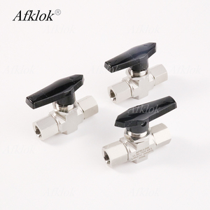 Válvula de bola de alta presión manual de 6000PSI 1/4in hembra NPT Acero inoxidable 316L para aire nitrógeno oxígeno dióxido de carbono Gas Natural - Product Image 6