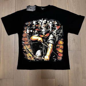 T-shirt graphique vintage personnalisé pour hommes et femmes, style streetwear oversize, imprimé crâne, en coton, décontracté, style Harajuku - Product Image 6