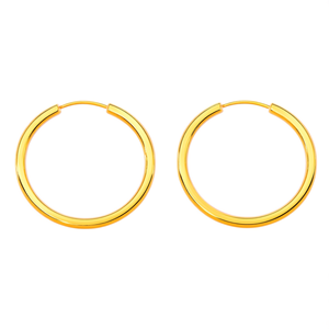 Aros de acero inoxidable 316L con baño de oro PVD, resistentes, joyería de moda sostenible para mujer - Product Image 2