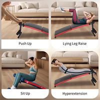Banc de musculation réglable multi-positions en acier IUNNDS pour la maison, la musculation, l'entraînement de force, chaise de sit-up pliable