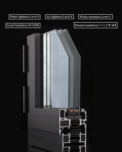 <span class=keywords><strong>Maison</strong></span> moderne Approvisionnement direct en usine Économie d'énergie Fenêtre à coupure thermique Réduction des coûts de chauffage 30% <span class=keywords><strong>Maison</strong></span> <span class=keywords><strong>passive</strong></span> Coulissante certifiée - Product Image 5