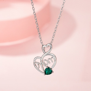 Collar de Acero Inoxidable con Dijes <span class=keywords><strong>para</strong></span> el Día de la Madre, el Mejor Regalo <span class=keywords><strong>para</strong></span> Mamá - Product Image 4