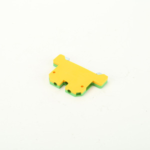 Ek2.5/35 Yellow Green Bicolor SAK JXB Series Grounding <b>Terminal</b> Block 2 Pole 100 A 11 20 Awg Copper Alloy Screw Connection - Product Image 2