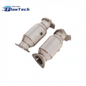 Downpipe à haut débit en acier inoxydable T304 avec bouclier thermique pour Chevrolet Corvette C8 6.2L LT2 - Product Image 4