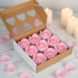 AM-SPHA06 Ammy - Caja <span class=keywords><strong>de</strong></span> 9 Piezas <span class=keywords><strong>de</strong></span> Cabezas <span class=keywords><strong>de</strong></span> Jabón en Forma <span class=keywords><strong>de</strong></span> Rosa <span class=keywords><strong>de</strong></span> 10 cm, Material para Manualidades, Ramo <span class=keywords><strong>de</strong></span> San Valentín - Product Image 5