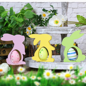 Décoration de jardin de Pâques : Arrangement floral Lapin, Ornement de dessin animé pour maternelle, Décoration extérieure pour cour, Personnalisable - Product Image 4
