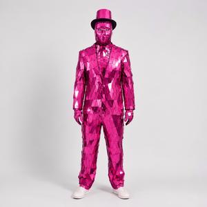 Disfraz de <span class=keywords><strong>Robot</strong></span> Espejo Dorado para Adultos, Traje Completo para DJ, Carnaval, Desfile, Evento, Espectáculo, Actuación - Product Image 2