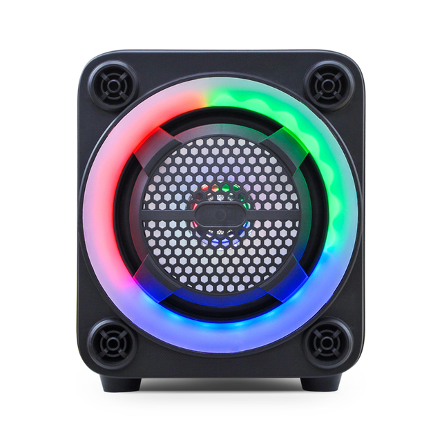 Big Bluetooth Speaker Outdoor Music Stereo Rgb Led Outdoor Wireless Boombox Portable Speaker With Handle