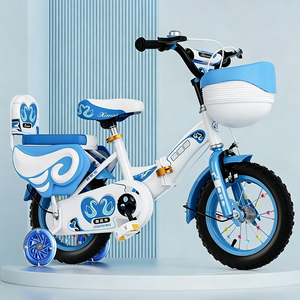 Bicyclette à <span class=keywords><strong>2</strong></span> roues pour enfants de 3 à 12 <span class=keywords><strong>ans</strong></span> avec système de frein à disque Fourche en acier Panier en plastique pour garçons et filles de 12 à 20 pouces Cycle pour enfants - Product Image 5