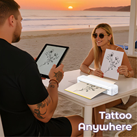 Nouvelle Imprimante Thermique Portable A4 Sans Encre 2026 pour Pochoirs de Tatouage, Mini Imprimante Sans Fil pour Domicile, Bureau et Start-up