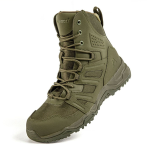 DFA1209 Sports <b>Hiking</b> Outdoor Travel Stock High Quality Nubuck Cow Leather <b>Boots</b> Black Green Khakii Brown Asiaon Patent <b>Boots</b> - Product Image 5
