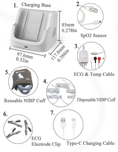 Dispositivo De Pressão Arterial Do Monitor Do Paciente Veterinário Berry AM6200 Trending Products Dispositivos De Monitoramento Veterinário - Product Image 6