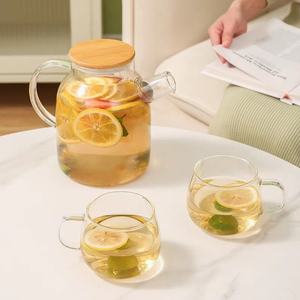 Чайник прозрачный из боросиликатного стекла, 1 л - Product Image 6