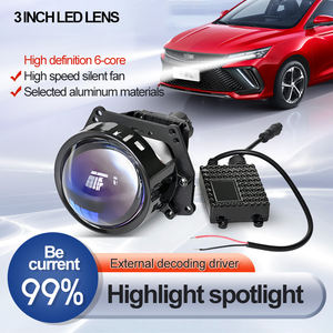 Xenplus 3 pulgadas Bi Led Car Led faros de doble lente Led lámpara de proyección 45W faros lejanos y cercanos H4 lente unidad externa - Product Image 5