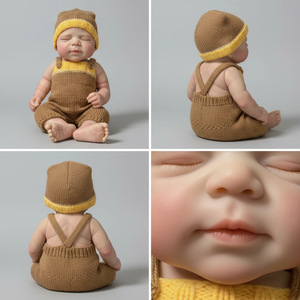 Muñecas Bebé <span class=keywords><strong>Reborn</strong></span> <span class=keywords><strong>de</strong></span> 19 Pulgadas, Muñeca <span class=keywords><strong>de</strong></span> <span class=keywords><strong>Silicona</strong></span> Suave <span class=keywords><strong>de</strong></span> <span class=keywords><strong>Cuerpo</strong></span> Completo, Muñeca Recién Nacida Dormida, Cara Hecha a Mano, <span class=keywords><strong>Cuerpo</strong></span> Realista para Niños, Regalo - Product Image 4